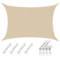 SONNENSEGEL Luftdurchlässig 600/400 cm Beige - Beige, Kunststoff (400/600cm) - Amanka