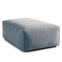 POLSTERHOCKER - Blau/Schwarz, Kunststoff/Textil (81/38/100cm) - home24