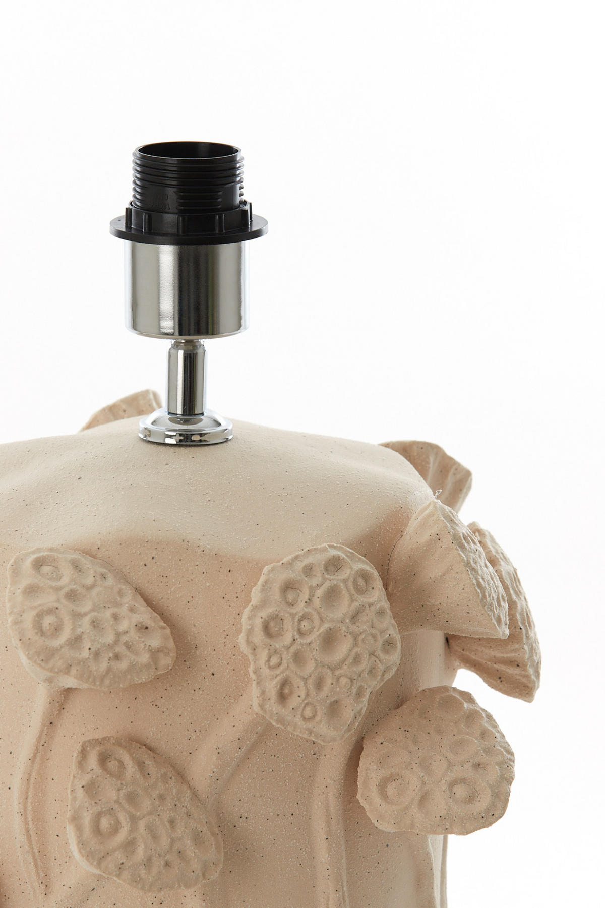 LAMPENFUSS Lavci Weiß 28,5/27,5/36,5 cm - Weiß, Keramik (28.5/27.5/36.5cm) - Light & Living