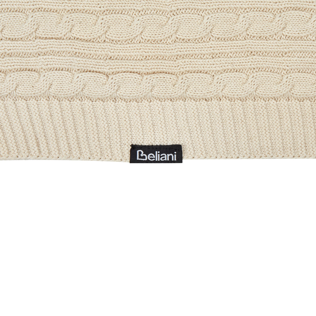 DECKE Helles Beige Anamur 180/110 cm - Beige, Naturmaterialien/Textil (110/180cm) - Beliani