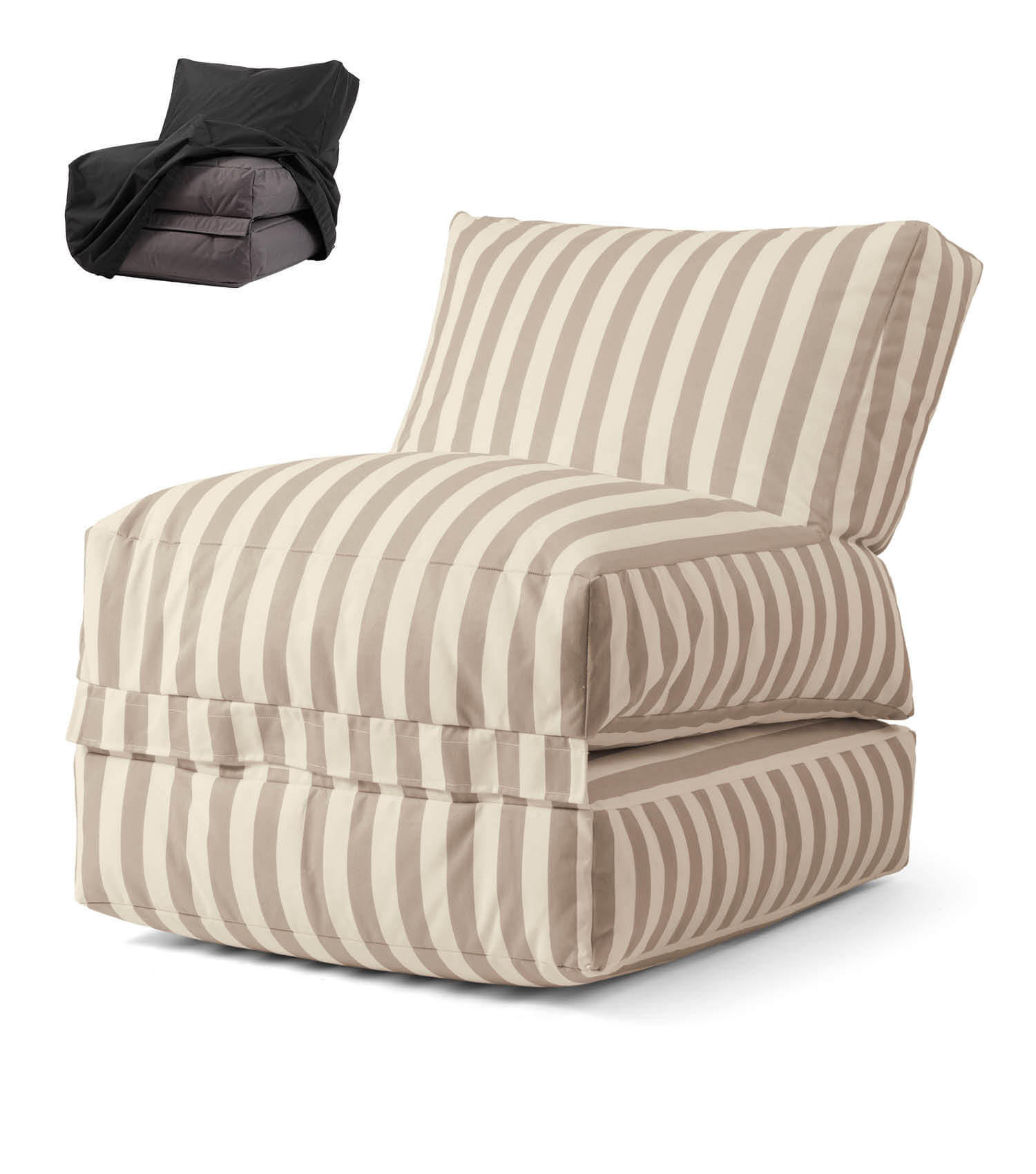 OUTDOOR SITZSACK und Hülle Der Summerdream - Beige, Textil (65/80/75cm) - Mokebo