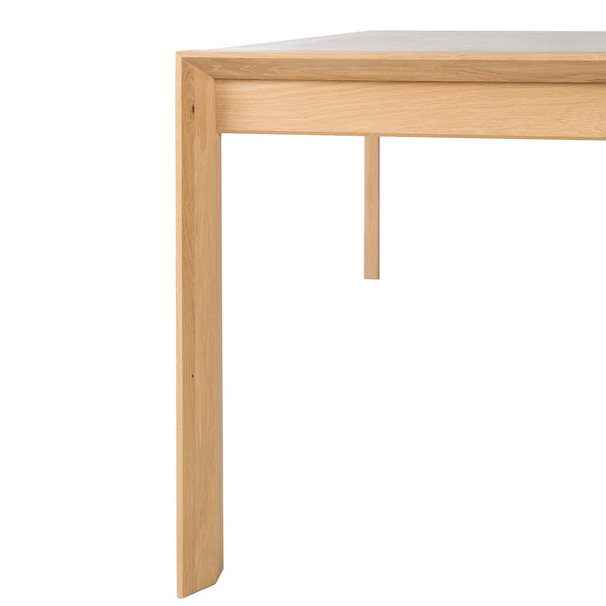 ESSTISCH - Eiche teilmassiv - Eichefarben, Holzwerkstoff (90/200/76cm) - home24