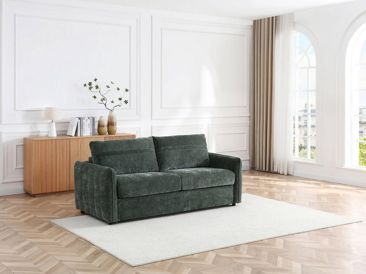 SCHLAFSOFA - -Sitzer - Stoff - Grün - - Grün, Textil (192/82/103cm) - Vente-Unique