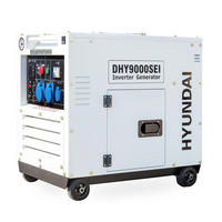 DIESEL Inverter Generator DHY9000SEi – 6,5 kW E-START, ATS-Anschluss, SINUS-Strom - Weiß, Metall (80/52.5/74cm) - HYUNDAI