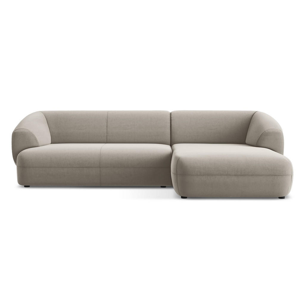 Thumbnail - Makamii Ecksofa, Taupe, Textil, 3-Sitzer, Füllung: Schaumstoff, L-Form, Ottomane rechts, 280x156 cm, Made in EU, Wohnzim...