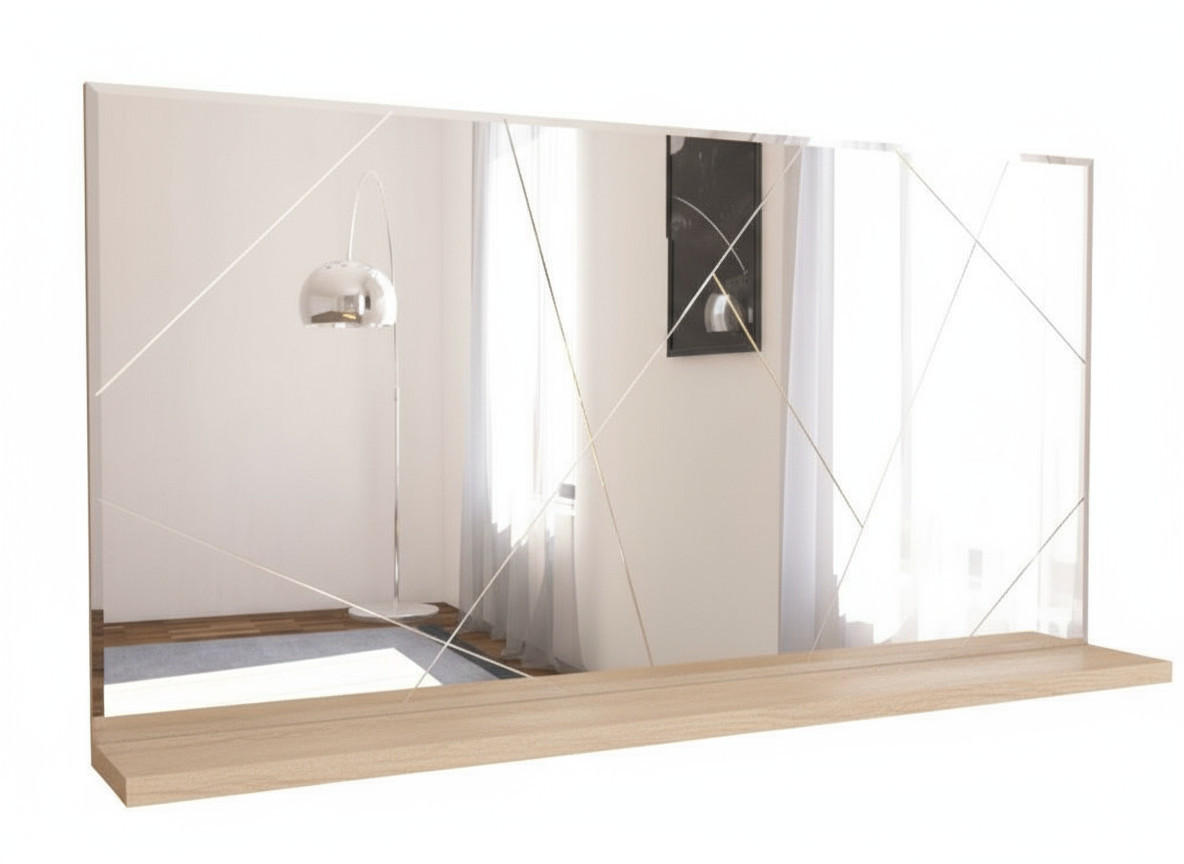 WANDSPIEGEL Transparent Designspiegel Modern - Transparent, Glas (120/60/2cm) - Ibonto