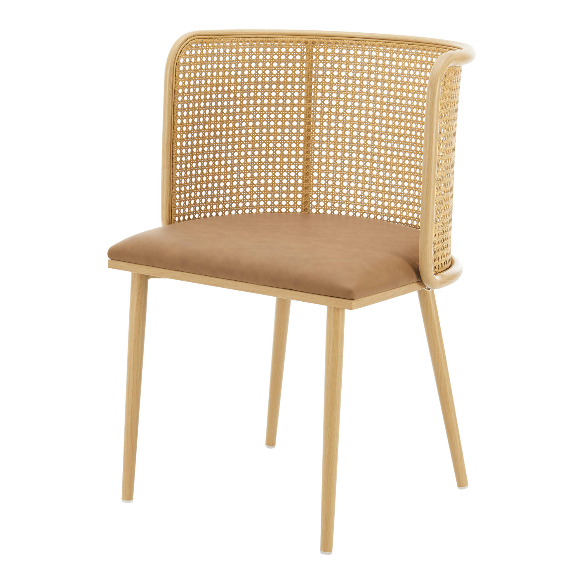 ESSZIMMERSTUHL-SET 2 TLG. Flen - Braun, Kunststoff/Textil (52/75/49cm) - [en.casa]