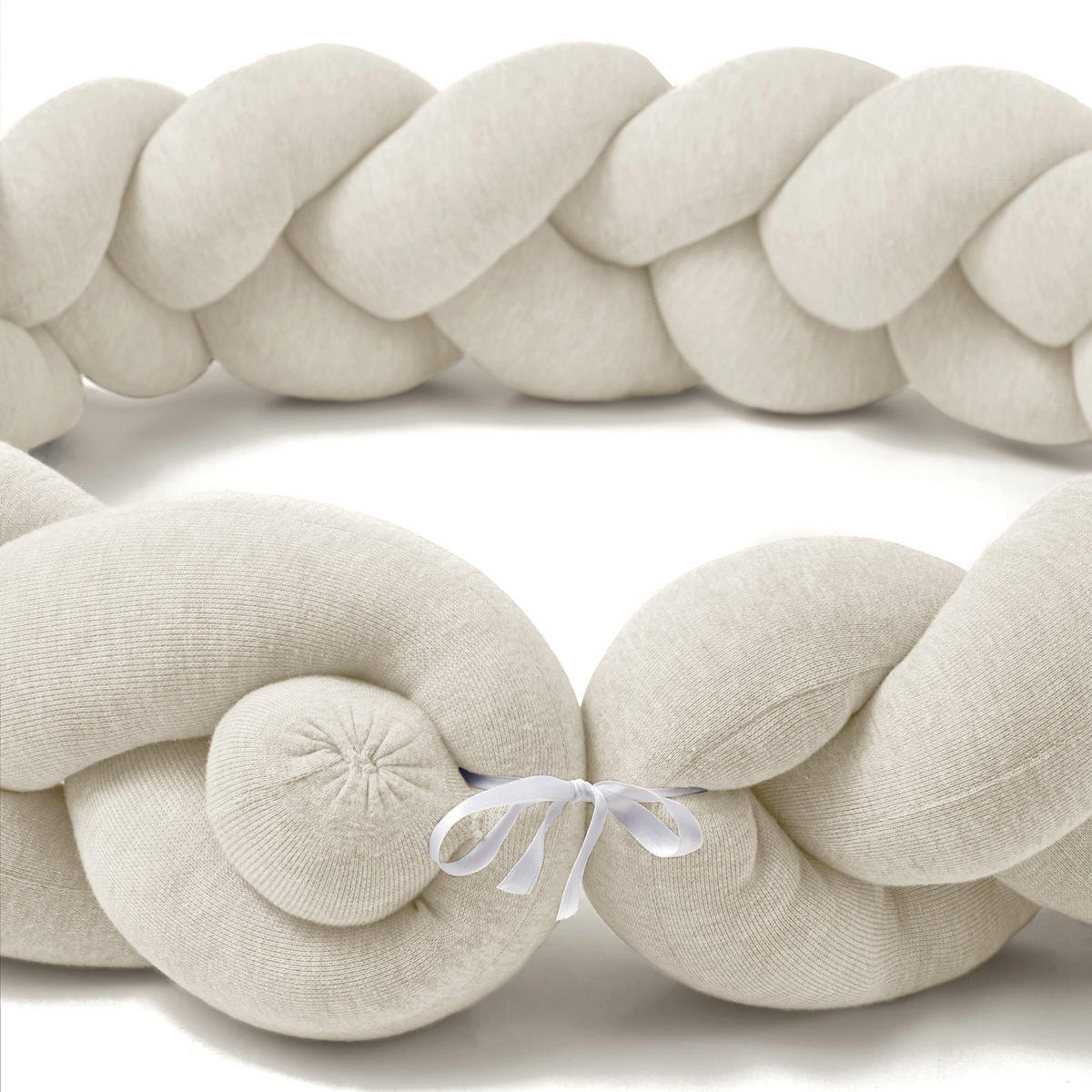 BETTSCHLANGE geflochten Natur Jersey - Naturfarben, Textil (16/200cm) - nordic coast company