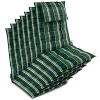 HOCHLEHNER Sun-HL 119x50x8cm Grün-Kariert (7tlg) - Dunkelgrün, Textil (50/120cm) - Beautissu 