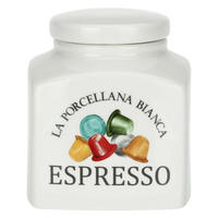 VORRATSDOSE Espresso 1,8 l - Multicolor, Keramik (14.5/18/14.5cm) - La Porcellana Bianca