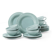 TEESERVICE Beat Color Glaze Arktisblau 18er Set - Blau, Keramik (1/1/1cm) - Seltmann Weiden