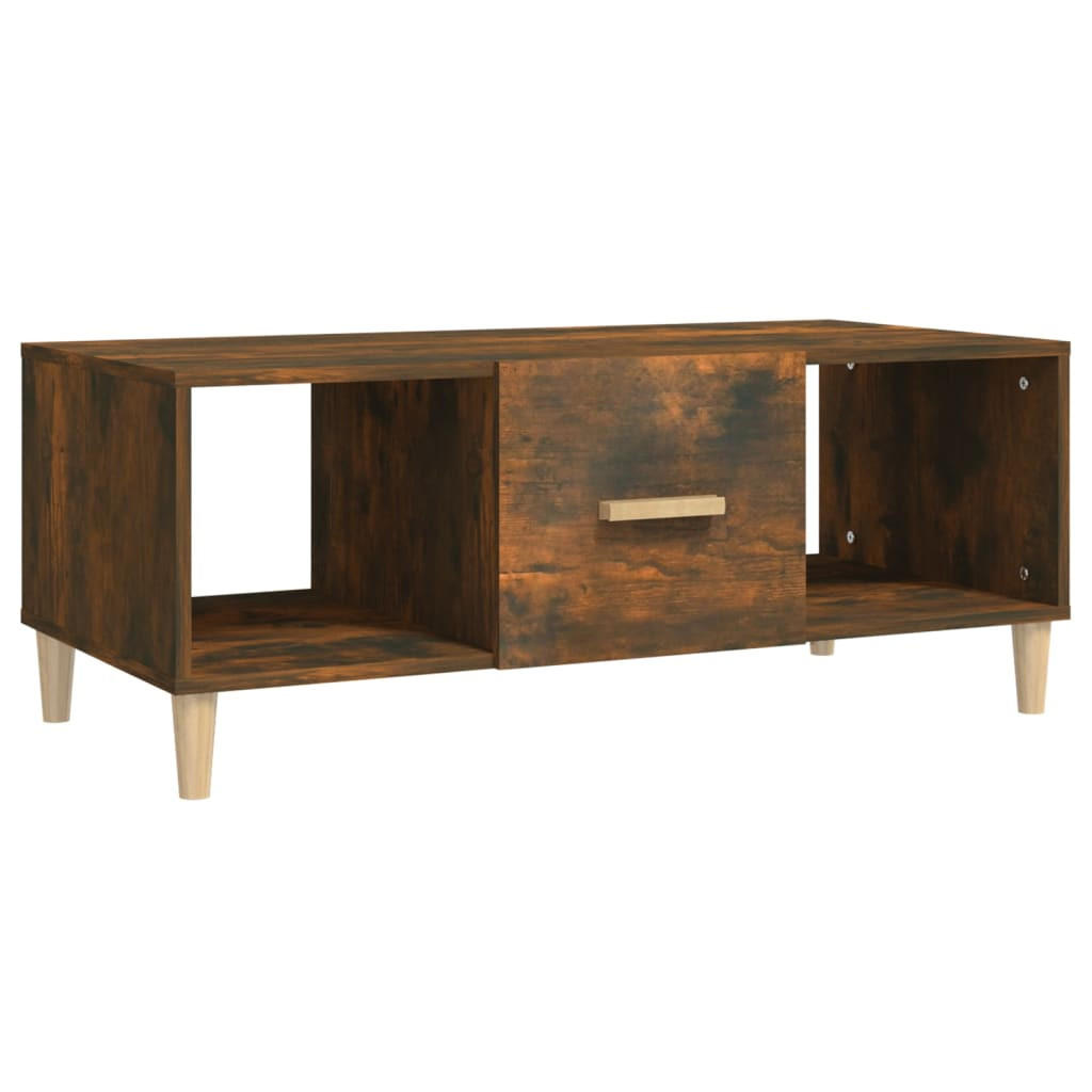 furnicato Couchtisch Braun 102x40x50 cm