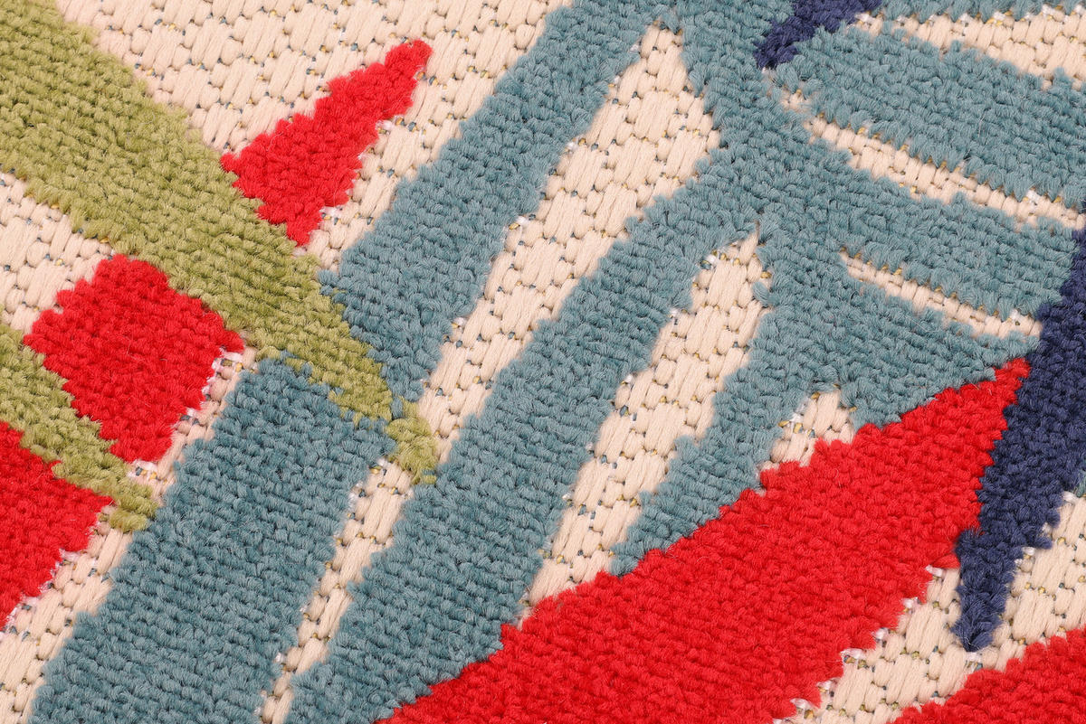 TEPPICH PATIO rund Multicolor 240/240 cm - Multicolor, Textil (240/240cm) - Tapiso