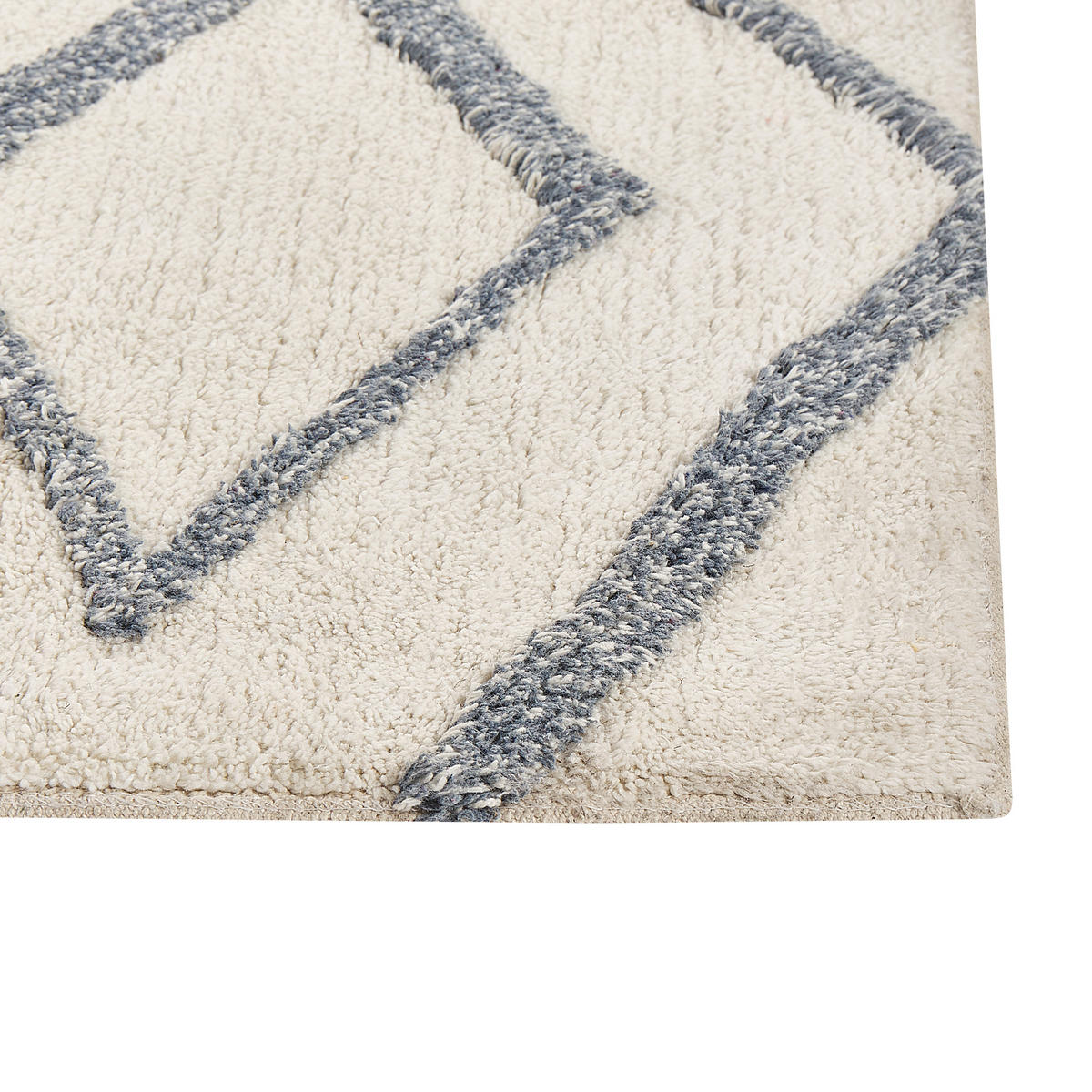 SHAGGY-TEPPICH Menderes 230/160 cm - Weiß, Textil (160/230cm) - Beliani