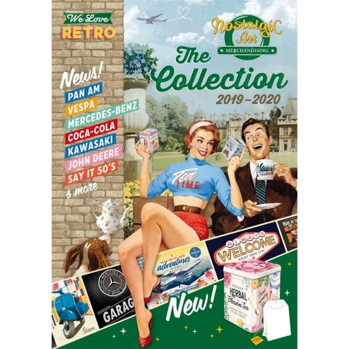 BLECHSCHILD 30/40 cm Gin Tonic Served Here - Multicolor, Metall (30/40/0.2cm) - Nostalgic-Art