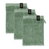 WASCHHANDSCHUH BAUMWOLLE SENSE 3ER SET - Grün, Textil (16/21cm) - Schöner Wohnen