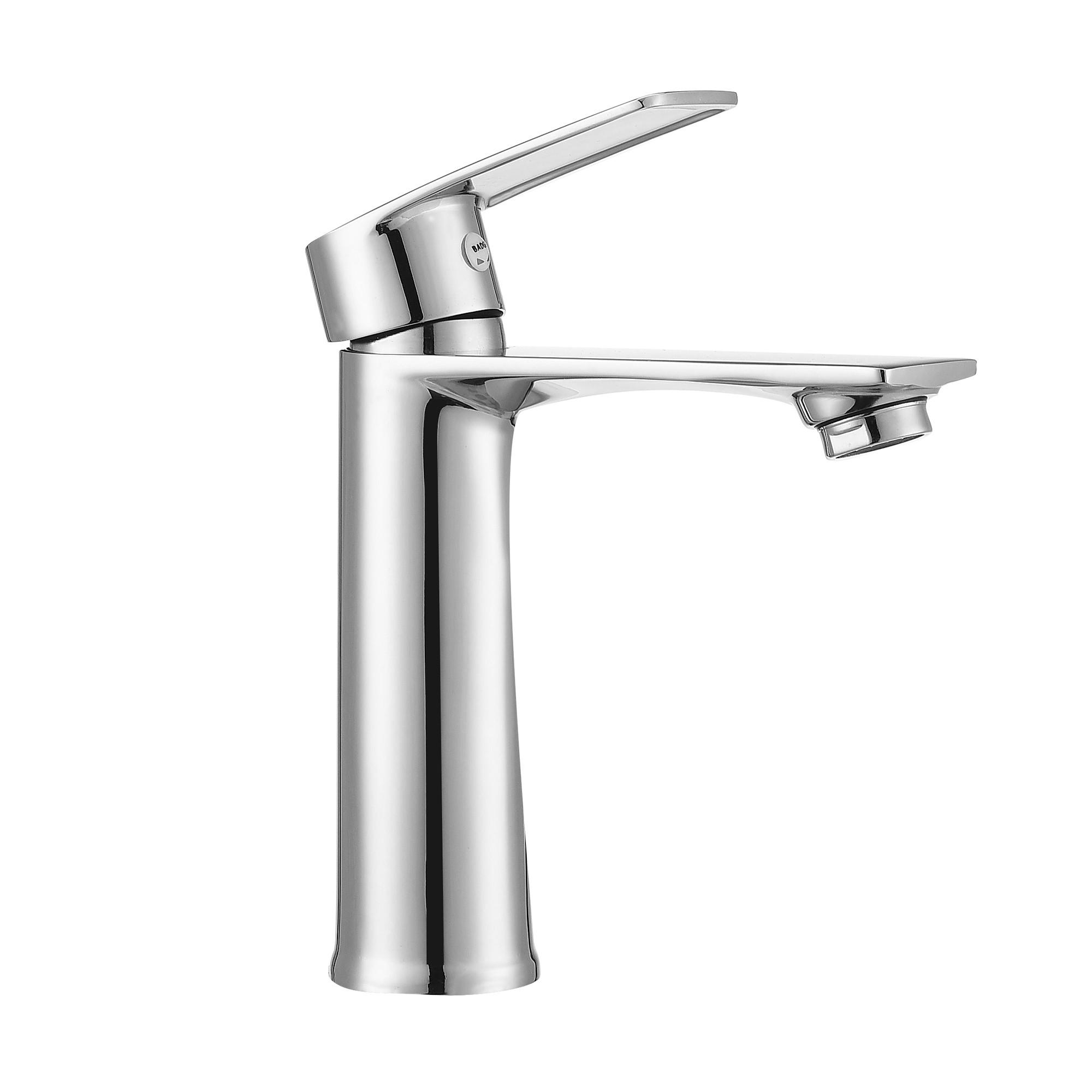 WASCHBECKENARMATUR Chrom Einhebel-Warm-Kalt Mischhahn - Silberfarben, Metall (21/7.3/26.5cm) - SHOPENTRA