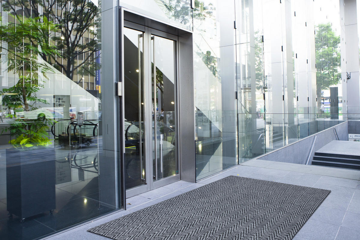 TÜRMATTE rutschfest 100/300 cm - Grau, Textil (100/300cm) - rugsX