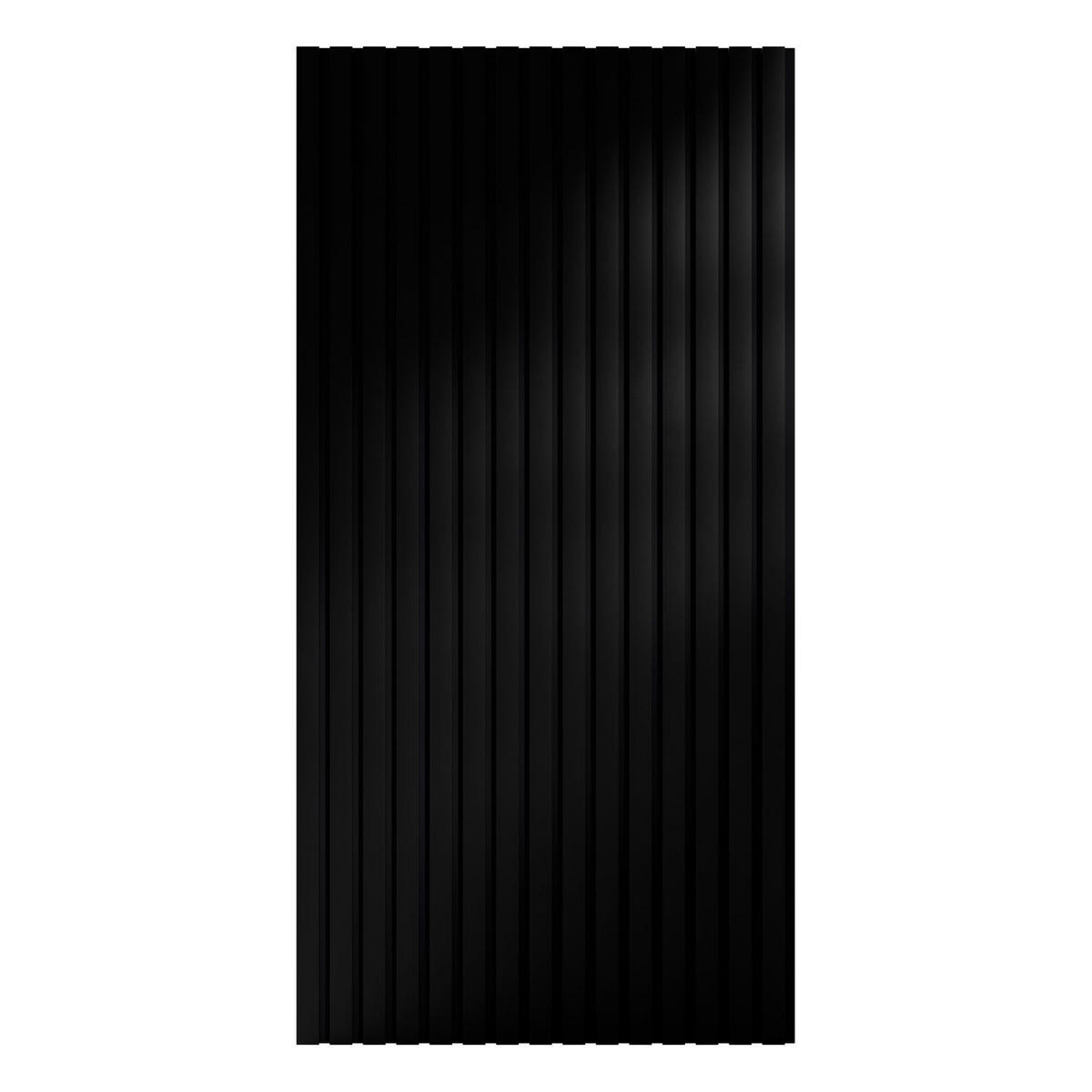 WANDPANEELE Akustik 120x60 cm Schwarz (4er-Set) - Schwarz, Holz (60/120/1.8cm) - Juskys