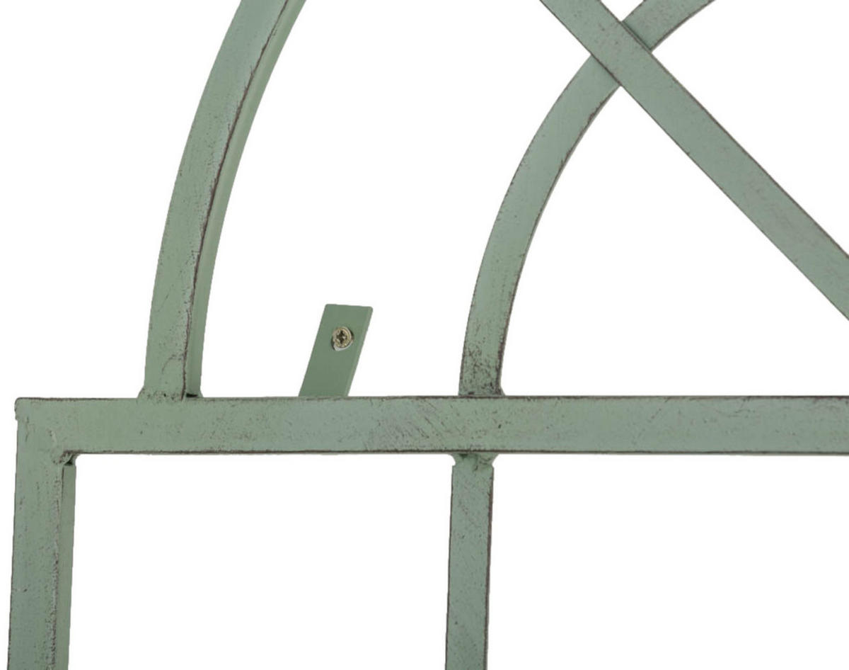 RANKGITTER 2er Set Metall antik-grün - Grün, Metall (70/180/1cm) - CLP