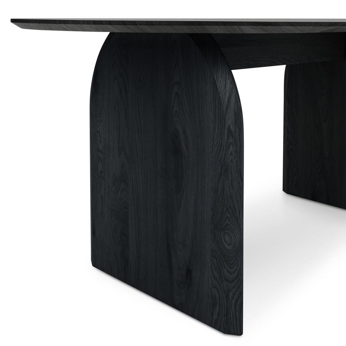 ESSGRUPPE MALA AZUL 7er Set schwarz - Schwarz, Holzwerkstoff - IDIMEX