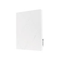 HEIZKÖRPERPANEEL Weiß mit Marmoreffekt und WiFi-App-Steuerung 500 W - Weiß, Keramik (60/60/7cm) - Purline