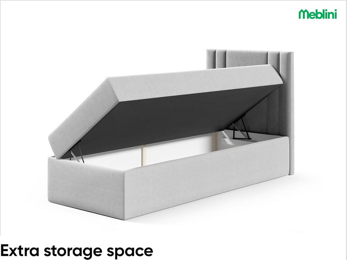 KINDERBETT CARDI - Grün, Holzwerkstoff (84/208cm) - Meblini