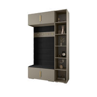 GARDEROBEN-SET 236,7/140/47 - Kaschmir/Goldfarben, Holz/Kunststoff (140/236.7/47cm) - Abiks Möbel
