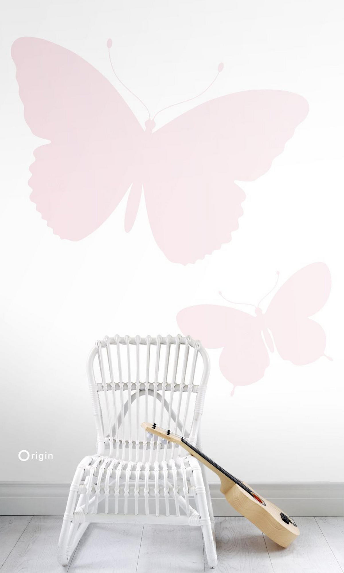FOTOTAPETE Schmetterlinge 150 x 279 cm - Pink, Papier (150/279cm) - Origin Wallcoverings