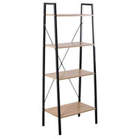 AUFBEWAHRUNGSREGAL mit 4 Ebenen im Industrial-Stil - L60 cm - Apfelbaumfarben, Metall (32.5/148/60cm) - Calicosy