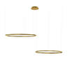 LED-HÄNGELEUCHTE 2er Ring Gold Ø 120 | 100cm - Goldfarben, Metall (1.3/120/3.3cm) - s.luce