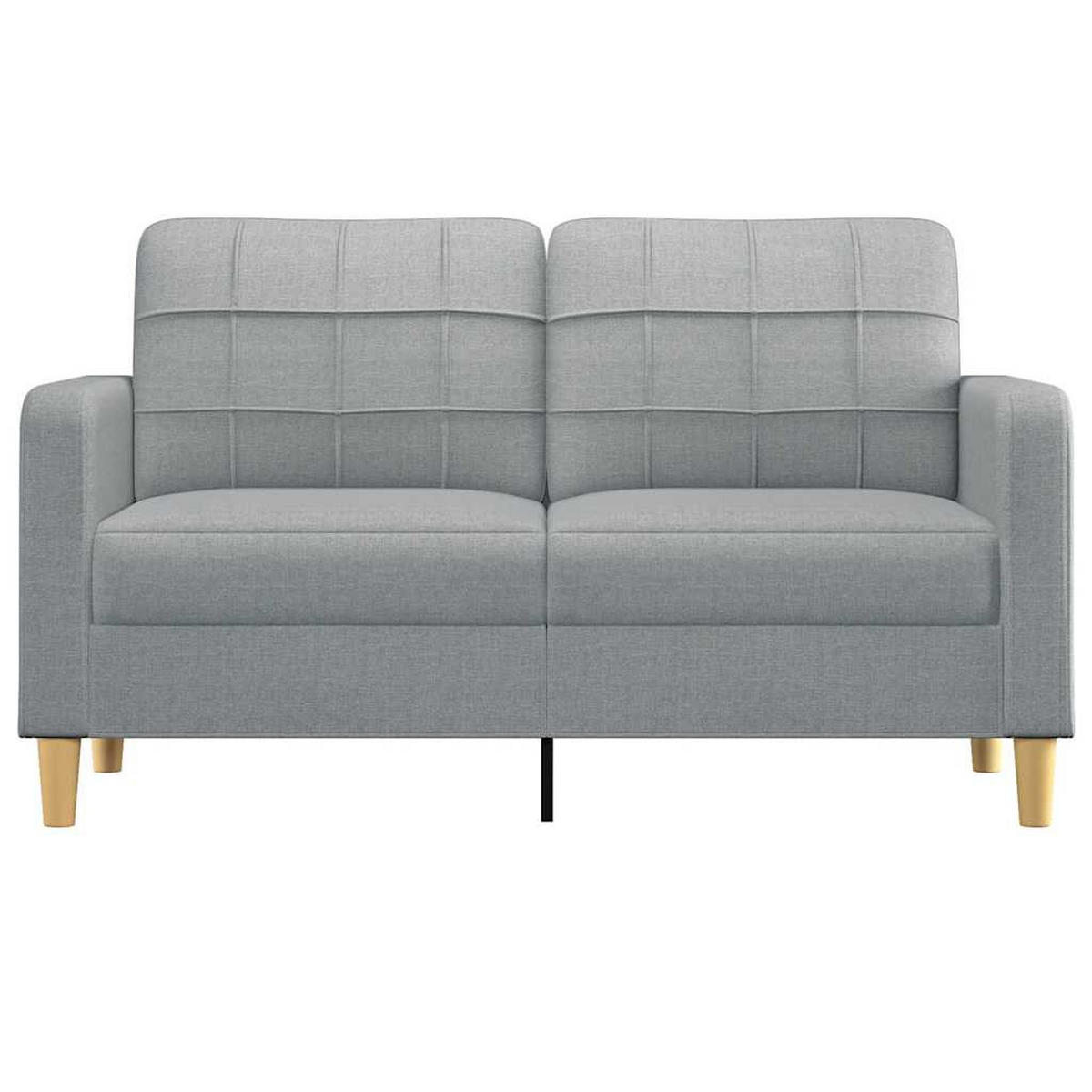 2-SITZER-SOFA Martin - Hellgrau, Textil (158/80/77cm) - Nettlife