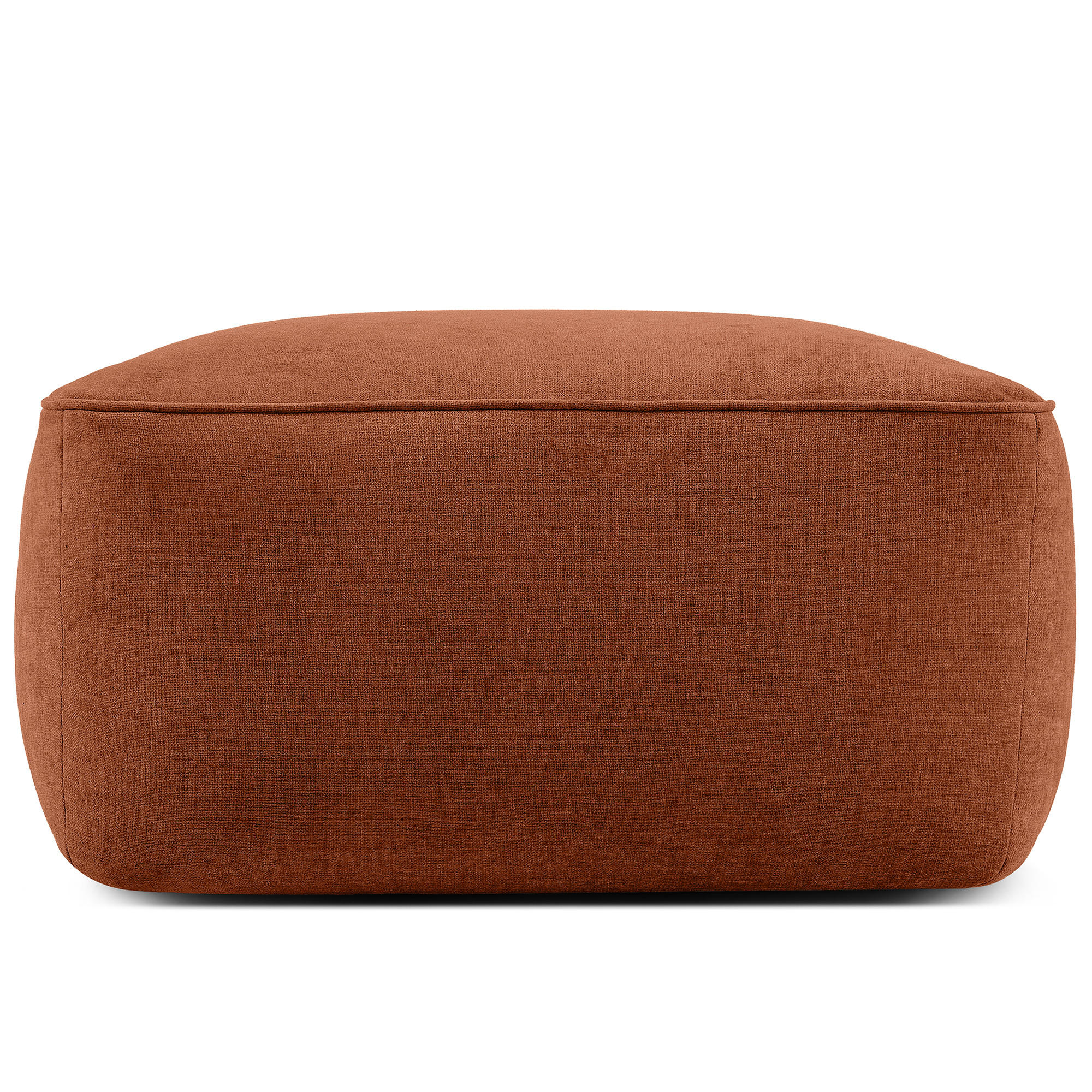SITZHOCKER FUBBO, Rot - Rot, Holz/Holzwerkstoff (80/44/80cm) - KONSIMO®