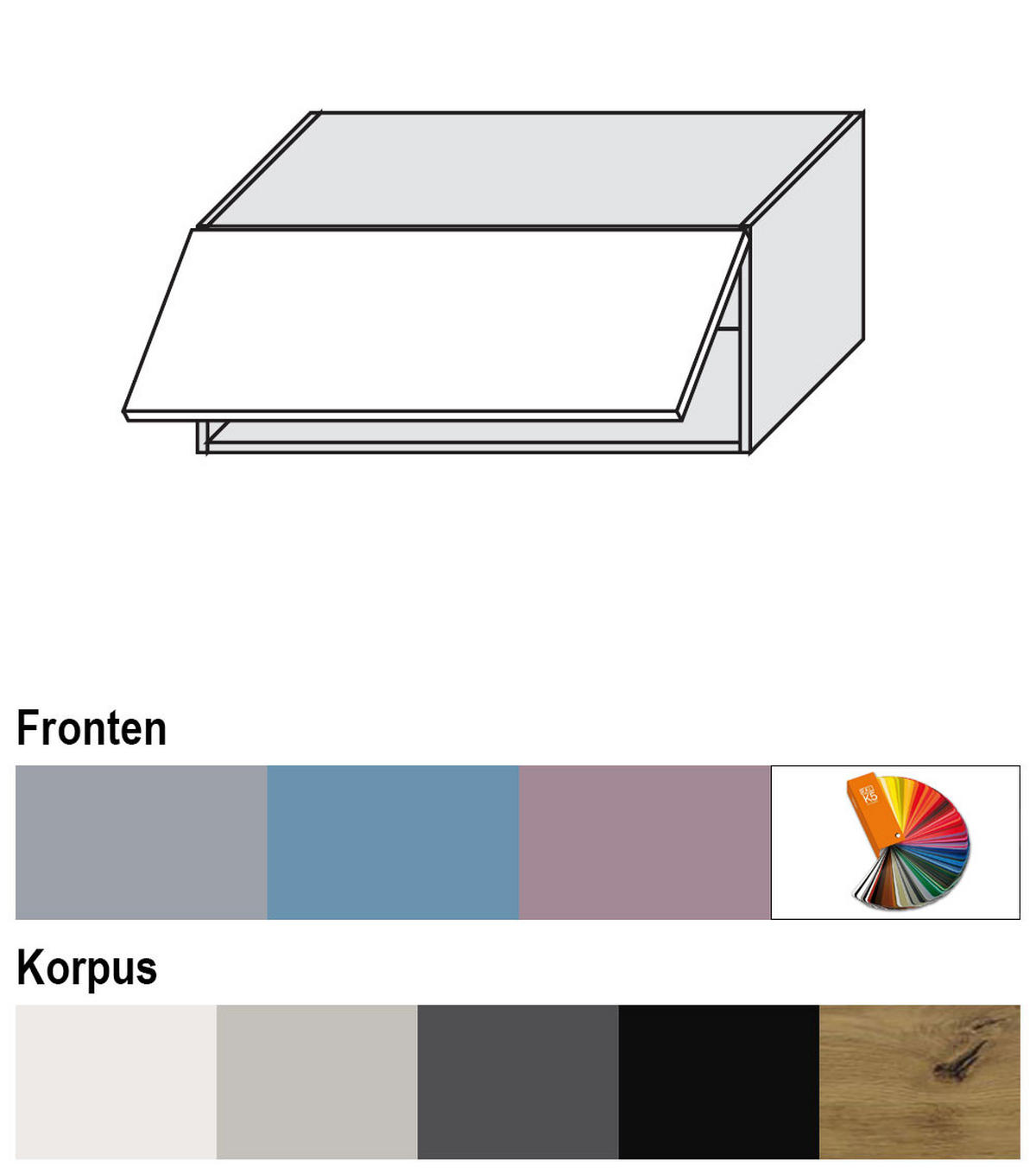 KLAPPHÄNGESCHRANK Bari W4B/90 Weiß / RAL 4009 pastellviolett 90 / 32,5 / 36cm Blum Avenots Klappenbeschlag - Violett/Weiß, Holz/Holzwerkstoff (90/36/32.5cm) - Feldmann-Wohnen