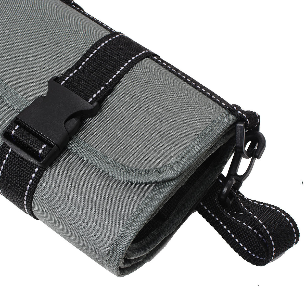 MESSERTASCHE GRAU 13 FÄCHER - Grau, Kunststoff (94/1/47cm) - Zayiko