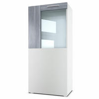 VITRINE Movie Absetzungen in Avola-Anthrazit - Anthrazit, Holzwerkstoff (50.5/111/32.5cm) - Vladon