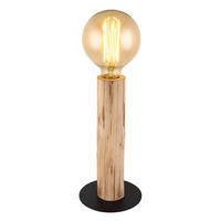 TISCHLEUCHTE Ray Holzoptik Braun - Braun, Holz (15/15/30cm)