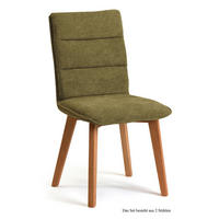 ESSZIMMERSTUHL (2er-Set) Darija 47x92x60 Eiche geölt/Olivgrün - Eichefarben/Olivgrün, Kunststoff (60/92/47cm) - 58aufmkessel