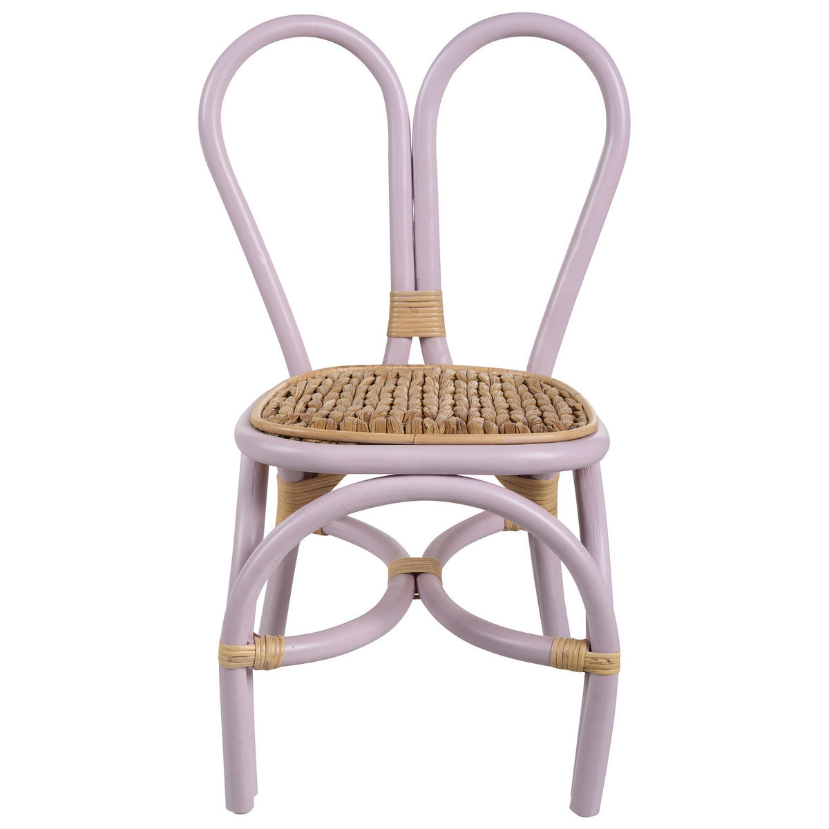 KINDERSESSEL Violett Desimi - Violett, Naturmaterialen (38/60/38cm) - Beliani
