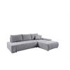 ECKSOFA Vogar In Poso - Hellgrau, Holzwerkstoff/Textil (265/185cm) - Fun Möbel