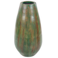 DEKOVASE Terrakotta grün Amfisa - Grün, Stein (50cm) - Beliani