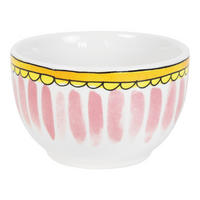 SCHALE Rosa Streifen in Rosa - 8cm - Pink, Keramik (8.7/5.5/8.7cm) - Blond Amsterdam