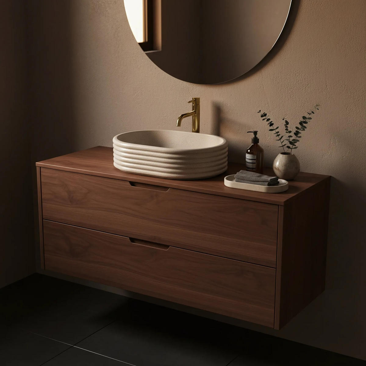 AUFSATZWASCHBECKEN Rea Nicoletta Beige - Beige, Keramik (36/14/50cm) - REA