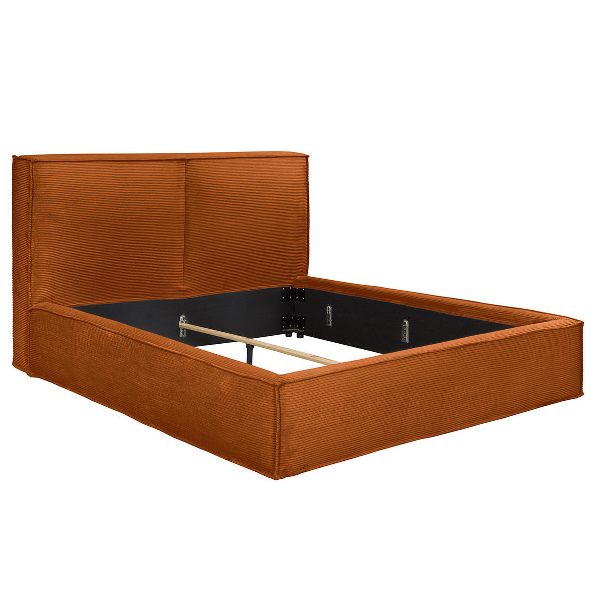 POLSTERBETT - Orange, Textil (160/200cm) - home24