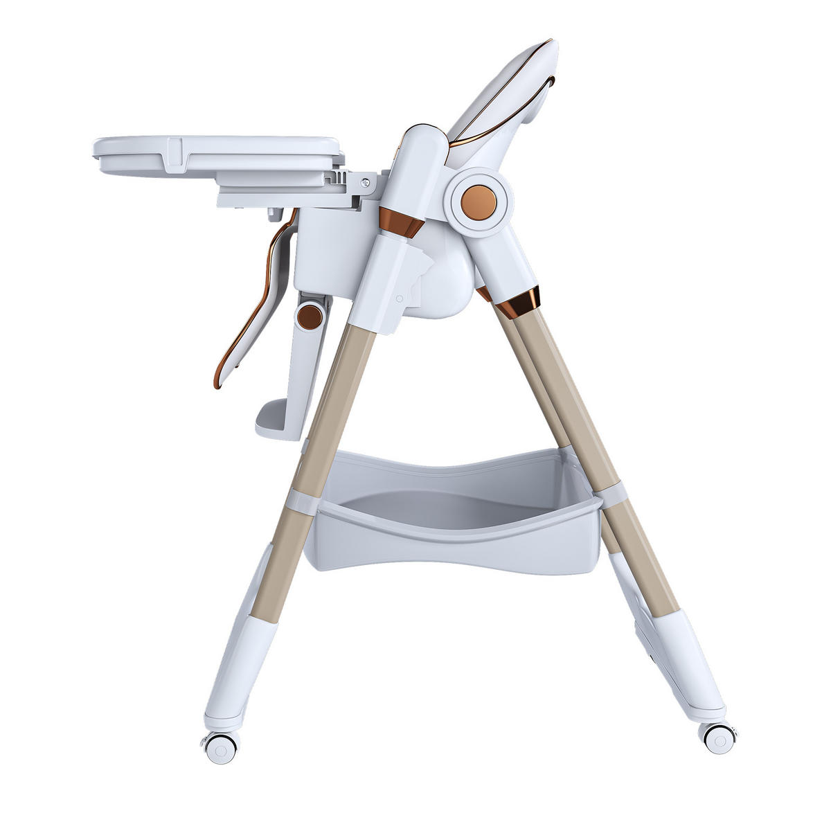 HOCHSTUHL verstellbar und faltbar, DE-42190, Weiß - Weiß, Kunststoff (76/95/53cm) - ComfortXL
