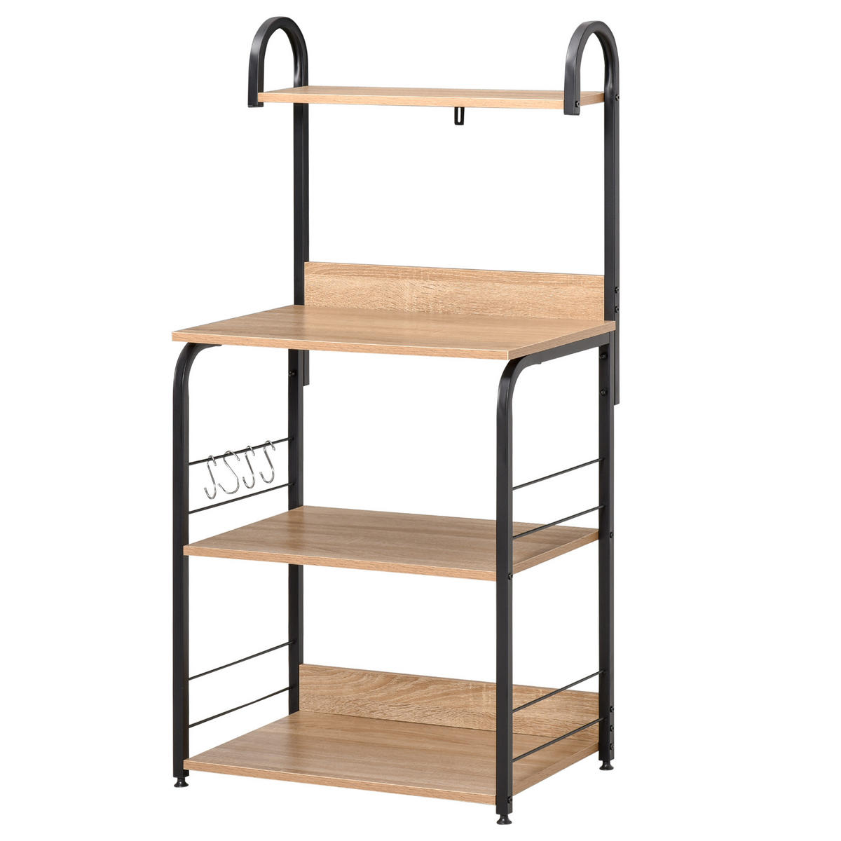 KÜCHENREGAL Braun 1 Stück - Braun, Holzwerkstoff (40/125/60cm) - GiPP
