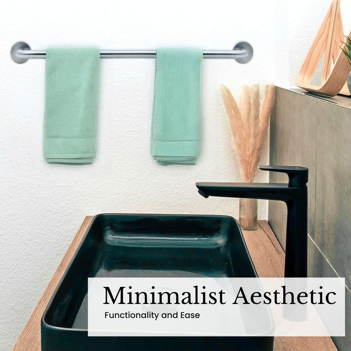 HANDTUCHHALTER 100/1.9 cm (Gebürstet) - Silberfarben, Metall (5/7/100cm) - Intirilife