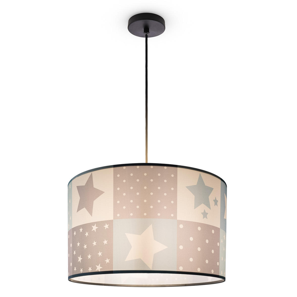 PENDELLEUCHTE Hugo Pd1 Cos 345 - Schwarz, Metall (45.5/45.5/27cm) - Paco Home