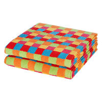DUSCHTUCH Lifestyle 2er-Set - Multicolor, Textil (70/140cm) - Cawoe