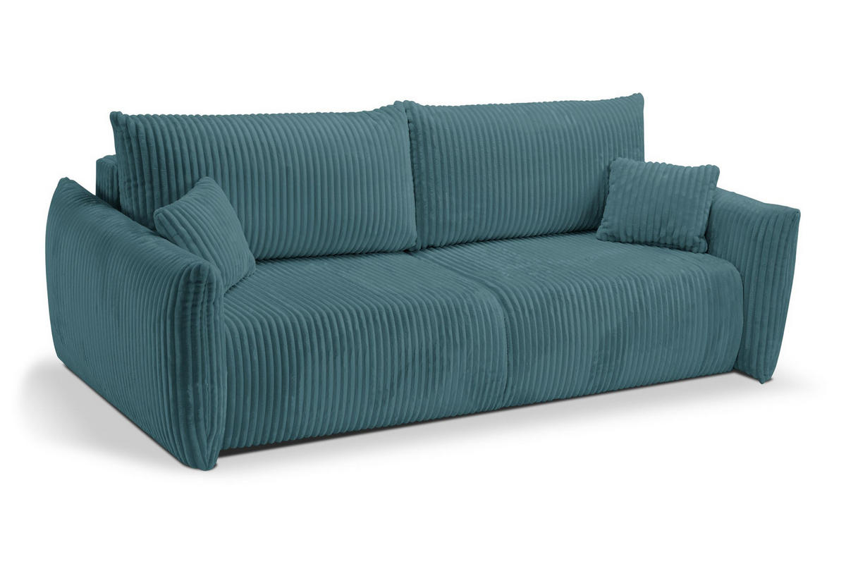 SOFA Hallora - Blau (Tilia 75) - Blau, Holzwerkstoff (240/88/108cm) - Möblo